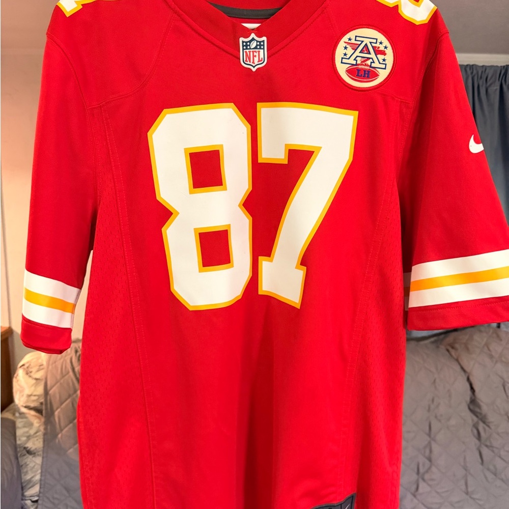 NFL Red Chiefs Travis Kelce Football Jersey